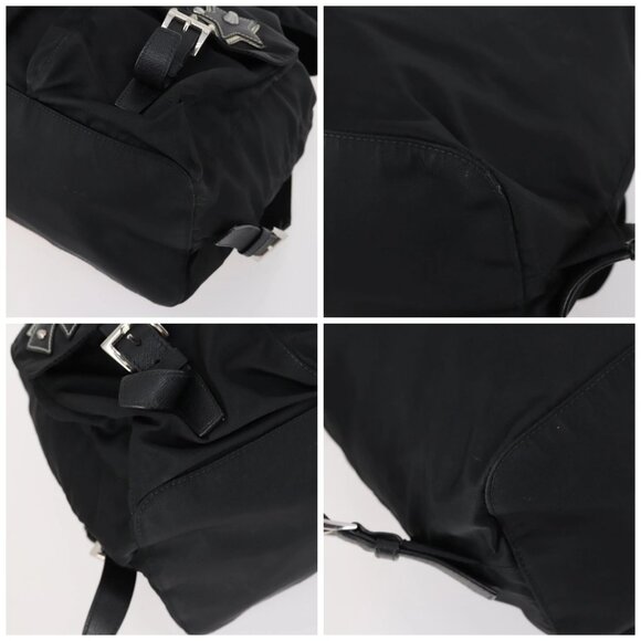 PRADA Backpack Nylon Black Silver Auth 145074 - Picture 14 of 16